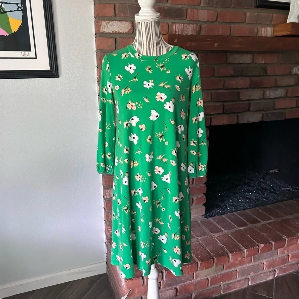 Sonnet James Georgia Play Dress in Green Floral Sz S - Picture 4 of 13